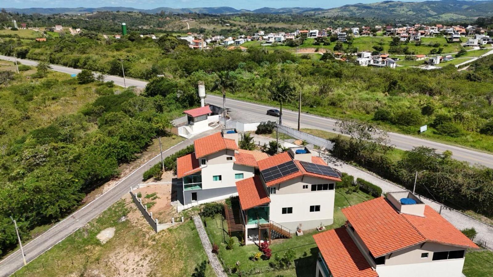 Casa Totalmente Equipada Ampla E Confortavel Em Condominio - Cha Grande-Pe Bagian luar foto